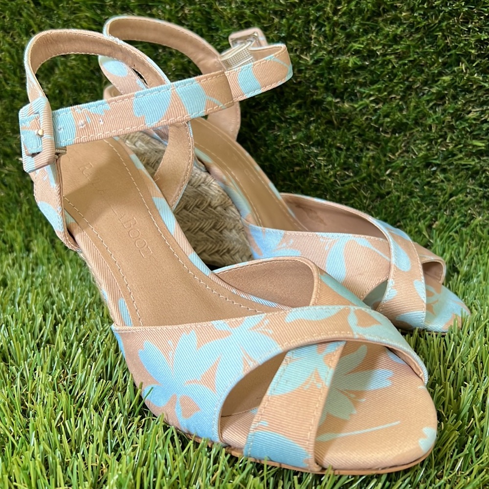 Raphaella Booz NEW Anthropologie Wedge Espadrilles Sandals Size 5